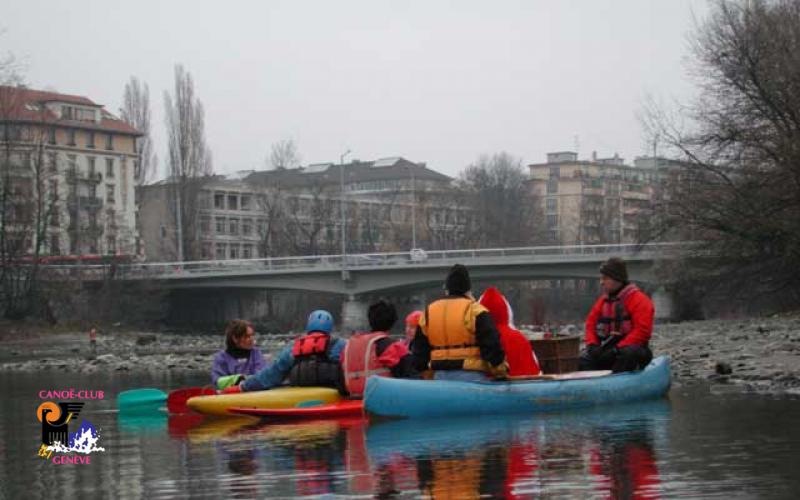 Canoë Club de Genève : kayak et eaux-vives sont notre plaisir ! Noël du CCG 2004 custom text