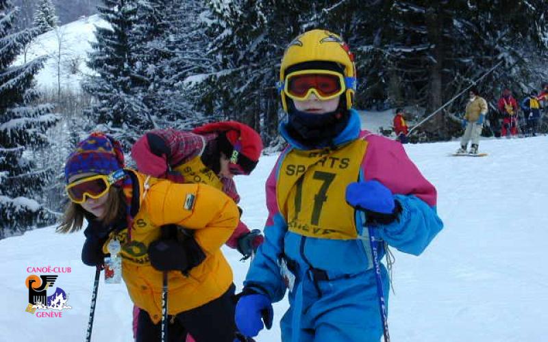Canoë Club de Genève : kayak et eaux-vives sont notre plaisir ! Concours de ski 2003 custom text